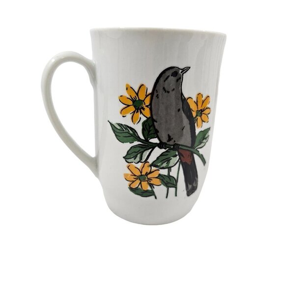 Vintage Leonard Polish 10 oz Porcelain Bird Coffee Tea Cup Mugs - Set of 4 - Picture 8 of 16
